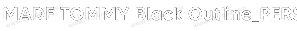 MADE TOMMY Black Outline_PERSONAL USE字体转换